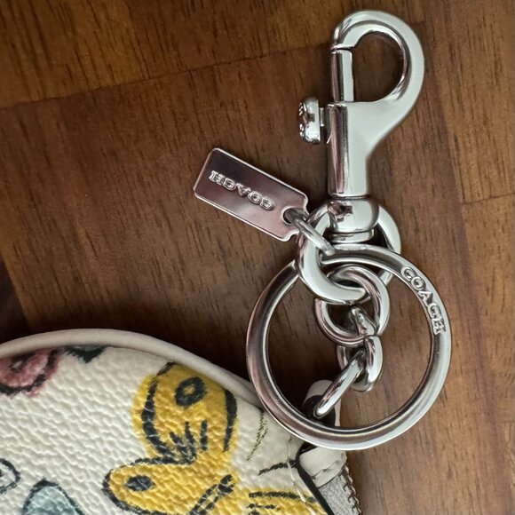 COACH - Circular Coin Pouch With Butterfly Print - Picture 13 of 13